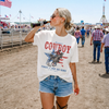 American Cowboy Graphic Tee – Vintage Western Rodeo Shirt by Hey Jude Graphic Tees