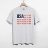 USA Bow Flag Graphic Tee - Patriotic Gingham Bows Shirt by Hey Jude Graphic Tees