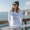 Rockport Harbor Massachusetts Crewneck Sweatshirt – Coastal New England Boat Graphic Pullover by Hey Jude Graphic Tees