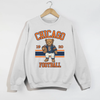 Chicago Football Teddy Bear Crewneck Sweatshirt by Hey Jude Graphic Tees