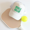 Pickle Ballin’ Trucker Hat – Pickleball Foam Front Otto Cap by Hey Jude Graphic Tees