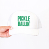Pickle Ballin’ Trucker Hat – Pickleball Foam Front Otto Cap by Hey Jude Graphic Tees
