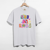 God Is Good Colorful Graphic Tee | Faith-Inspired Christian T-Shirt by Hey Jude Graphic Tees
