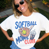 Softball Moms Club Graphic Tee – Cute Softball Mom Shirt by Hey Jude Graphic Tees