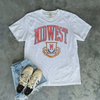Midwest Graphic Tee | Vintage Collegiate Shirt by Hey Jude Graphic Tees