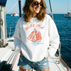 Yacht Club Sweatshirt – Coastal Graphic Crewneck by Hey Jude Graphic Tees