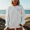 Maine Lobster Seafood Club Crewneck Sweatshirt – Coastal New England Lobster Graphic Pullover by Hey Jude Graphic Tees