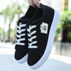 White Canvas Womens Sneakers Casual Fashion Denim Summer Elegant Women Sneakers by Stevvex