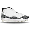 "White Cement" Jordan 11 Retro MCS Cleats by Stadium Custom Kicks