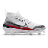 "Red Cement" Nike Alpha Huarache NXT Cleats by Stadium Custom Kicks