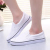 White Couple Canvas Women Espadrilles Shoes Womens Flats Women Running Breathable White Casual Slip On Flats Comfortable Walking Casual Simple Espadrilles by Stevvex