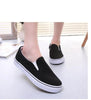 White Couple Canvas Women Espadrilles Shoes Womens Flats Women Running Breathable White Casual Slip On Flats Comfortable Walking Casual Simple Espadrilles by Stevvex