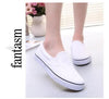 White Couple Canvas Women Espadrilles Shoes Womens Flats Women Running Breathable White Casual Slip On Flats Comfortable Walking Casual Simple Espadrilles by Stevvex