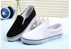 White Couple Canvas Women Espadrilles Shoes Womens Flats Women Running Breathable White Casual Slip On Flats Comfortable Walking Casual Simple Espadrilles by Stevvex