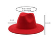 White Elegant Wide Brim Simple Hat Summer Women Lady Retro Wide Brim Hat Charming Fedora Hat Solid Color Fedoras Hat With Chain Men Women Cotton Comfortable Jazz Cap 56-58cm by Stevvex