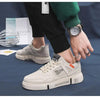 White Leather Sneakers For Men Breathable Casual Walking Sports Running Shoes Outdoor Travel Fitness Sneakers Comfortable Casual Shoes Outdoor Men Sneakers by Stevvex