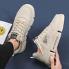 White Leather Sneakers For Men Breathable Casual Walking Sports Running Shoes Outdoor Travel Fitness Sneakers Comfortable Casual Shoes Outdoor Men Sneakers by Stevvex