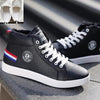 White Men Winter Plush Shoes Boys Comfort Sneakers Leather High Top Sneakers Trendy Style Casual Shoes Fashion Sneakers Breathable Comfort Walking Shoes For Mens by Stevvex