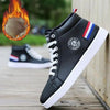 White Men Winter Plush Shoes Boys Comfort Sneakers Leather High Top Sneakers Trendy Style Casual Shoes Fashion Sneakers Breathable Comfort Walking Shoes For Mens by Stevvex