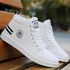 White Men Winter Plush Shoes Boys Comfort Sneakers Leather High Top Sneakers Trendy Style Casual Shoes Fashion Sneakers Breathable Comfort Walking Shoes For Mens by Stevvex