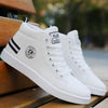 White Men Winter Plush Shoes Boys Comfort Sneakers Leather High Top Sneakers Trendy Style Casual Shoes Fashion Sneakers Breathable Comfort Walking Shoes For Mens by Stevvex