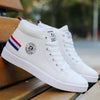 White Men Winter Plush Shoes Boys Comfort Sneakers Leather High Top Sneakers Trendy Style Casual Shoes Fashion Sneakers Breathable Comfort Walking Shoes For Mens by Stevvex