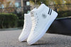 White Men Winter Plush Shoes Boys Comfort Sneakers Leather High Top Sneakers Trendy Style Casual Shoes Fashion Sneakers Breathable Comfort Walking Shoes For Mens by Stevvex