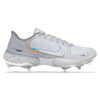 "White OW" Nike Alpha Huarache Elite 3 Low Cleats by Stadium Custom Kicks