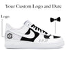 "White Tux" Nike Air Force 1 Low Shoes by Stadium Custom Kicks