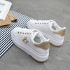 White Women Sneakers Platform Fashion Rhinestone Sneakers Lace Up Casual Shoes Breathable Comfortable Women's Casual Flats Elegant High Quality Sport Women Sneakers by Stevvex