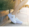 White Women Sneakers Platform Fashion Rhinestone Sneakers Lace Up Casual Shoes Breathable Comfortable Women's Casual Flats Elegant High Quality Sport Women Sneakers by Stevvex