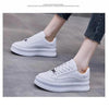 White Women Spring Running Thick Shoes Woman Comfortable Sneakers Leather Spring Flats Trainers Outdoor Vulcanize Slip On Trainers Fashion Platform Sneakers by Stevvex