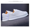 White Women Spring Running Thick Shoes Woman Comfortable Sneakers Leather Spring Flats Trainers Outdoor Vulcanize Slip On Trainers Fashion Platform Sneakers by Stevvex
