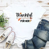 Thankful For Her/Him Valentines Couple T-Shirt – Cute Matching Holiday Tees by Adorb Custom Tees