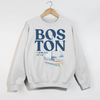 Boston Harbor Club Coastal Sailboat Sweatshirt | Vintage Nautical Graphic Crewneck by Hey Jude Graphic Tees