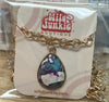 Wild Violet Mosaic Teardrop Necklace by Wild Junkie