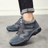 Winter Elegant Unisex Boots With Fur Warm Leather Snow Boots Winter Work Casual Shoes High Top Rubber Ankle Boots Leather Platform Fashion Luxury Boots Non-Slip Hiking Boots by Stevvex