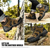 Winter Leather Mens Boots Fur Super Warm Snow Boots Men Winter Work Casual Shoes High Top Rubber Boots Winter Warm Outdoor Walking Lace Up Anti-Slip Breathable Ankle Booties by Stevvex