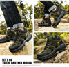 Winter Leather Mens Boots Fur Super Warm Snow Boots Men Winter Work Casual Shoes High Top Rubber Boots Winter Warm Outdoor Walking Lace Up Anti-Slip Breathable Ankle Booties by Stevvex