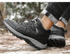 Winter Men's Boots Warm Snow Boots High Quality Leather Waterproof Outdoor Men Hiking Boots Waterproof Non-Slip Trail Fur Lined Ankle Boots Leather Winter Shoes by Stevvex