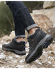 Winter Men's Boots Warm Snow Boots High Quality Leather Waterproof Outdoor Men Hiking Boots Waterproof Non-Slip Trail Fur Lined Ankle Boots Leather Winter Shoes by Stevvex