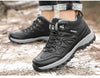 Winter Men's Boots Warm Snow Boots High Quality Leather Waterproof Outdoor Men Hiking Boots Waterproof Non-Slip Trail Fur Lined Ankle Boots Leather Winter Shoes by Stevvex