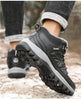 Winter Men's Boots Warm Snow Boots High Quality Leather Waterproof Outdoor Men Hiking Boots Waterproof Non-Slip Trail Fur Lined Ankle Boots Leather Winter Shoes by Stevvex