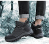Winter Mens Boots Plush Warm Snow Boots Waterproof Outdoor Short Boots Leather Ankle Hiking Boots Mens Waterproof Outdoor Snow Boots Winter Cold Weather Shoes by Stevvex
