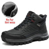 Winter Mens Boots Plush Warm Snow Boots Waterproof Outdoor Short Boots Leather Ankle Hiking Boots Mens Waterproof Outdoor Snow Boots Winter Cold Weather Shoes by Stevvex