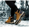 Winter Mens Boots Plush Warm Snow Boots Waterproof Outdoor Short Boots Leather Ankle Hiking Boots Mens Waterproof Outdoor Snow Boots Winter Cold Weather Shoes by Stevvex