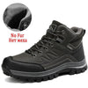 Winter Mens Boots Plush Warm Snow Boots Waterproof Outdoor Short Boots Leather Ankle Hiking Boots Mens Waterproof Outdoor Snow Boots Winter Cold Weather Shoes by Stevvex