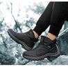 Winter Mens Boots Plush Warm Snow Boots Waterproof Outdoor Short Boots Leather Ankle Hiking Boots Mens Waterproof Outdoor Snow Boots Winter Cold Weather Shoes by Stevvex