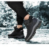 Winter Mens Boots Plush Warm Snow Boots Waterproof Outdoor Short Boots Leather Ankle Hiking Boots Mens Waterproof Outdoor Snow Boots Winter Cold Weather Shoes by Stevvex