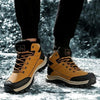 Winter Mens Boots Plush Warm Snow Boots Waterproof Outdoor Short Boots Leather Ankle Hiking Boots Mens Waterproof Outdoor Snow Boots Winter Cold Weather Shoes by Stevvex